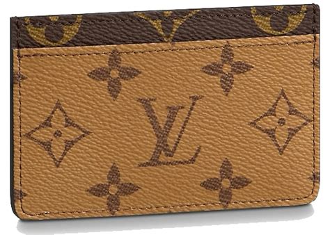 louis vuitton card holder brown|louis vuitton side up card holder.